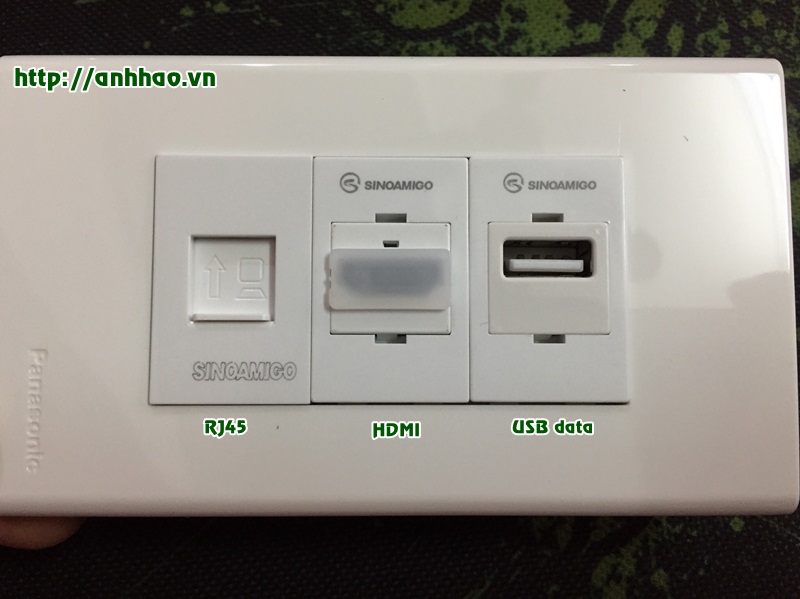 Nhân wallplate USB data chính hãng Sinoamigo